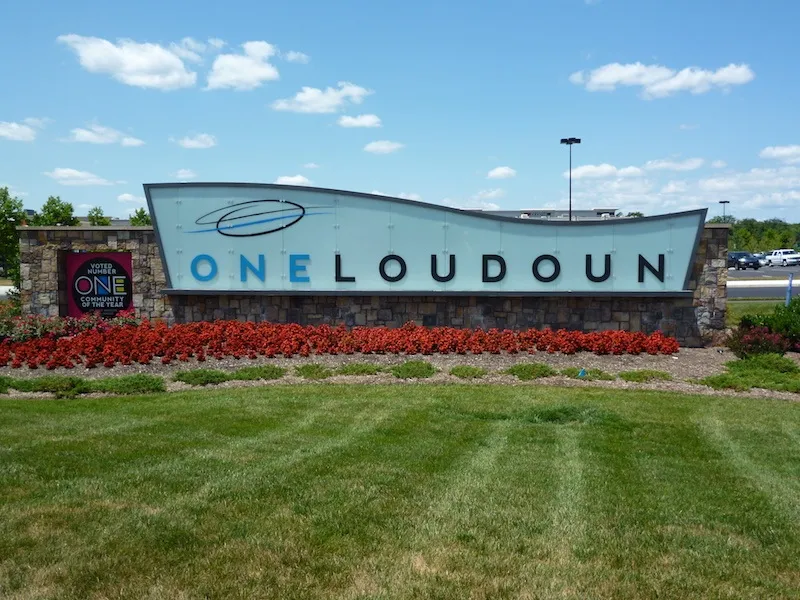 One Loudoun entry sign to display William A. Hazel site development work