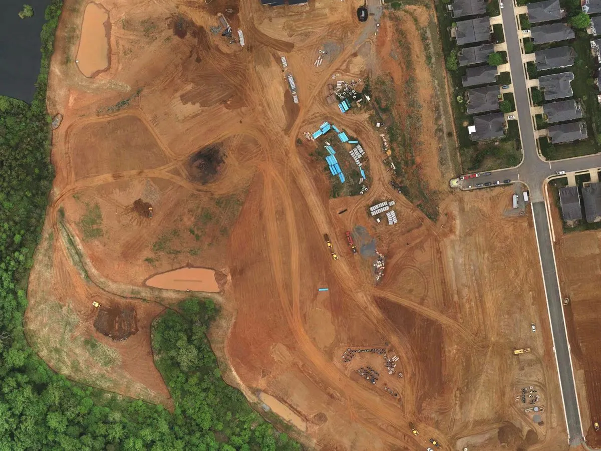 Four Seasons Greene County Virginia site development aerial view